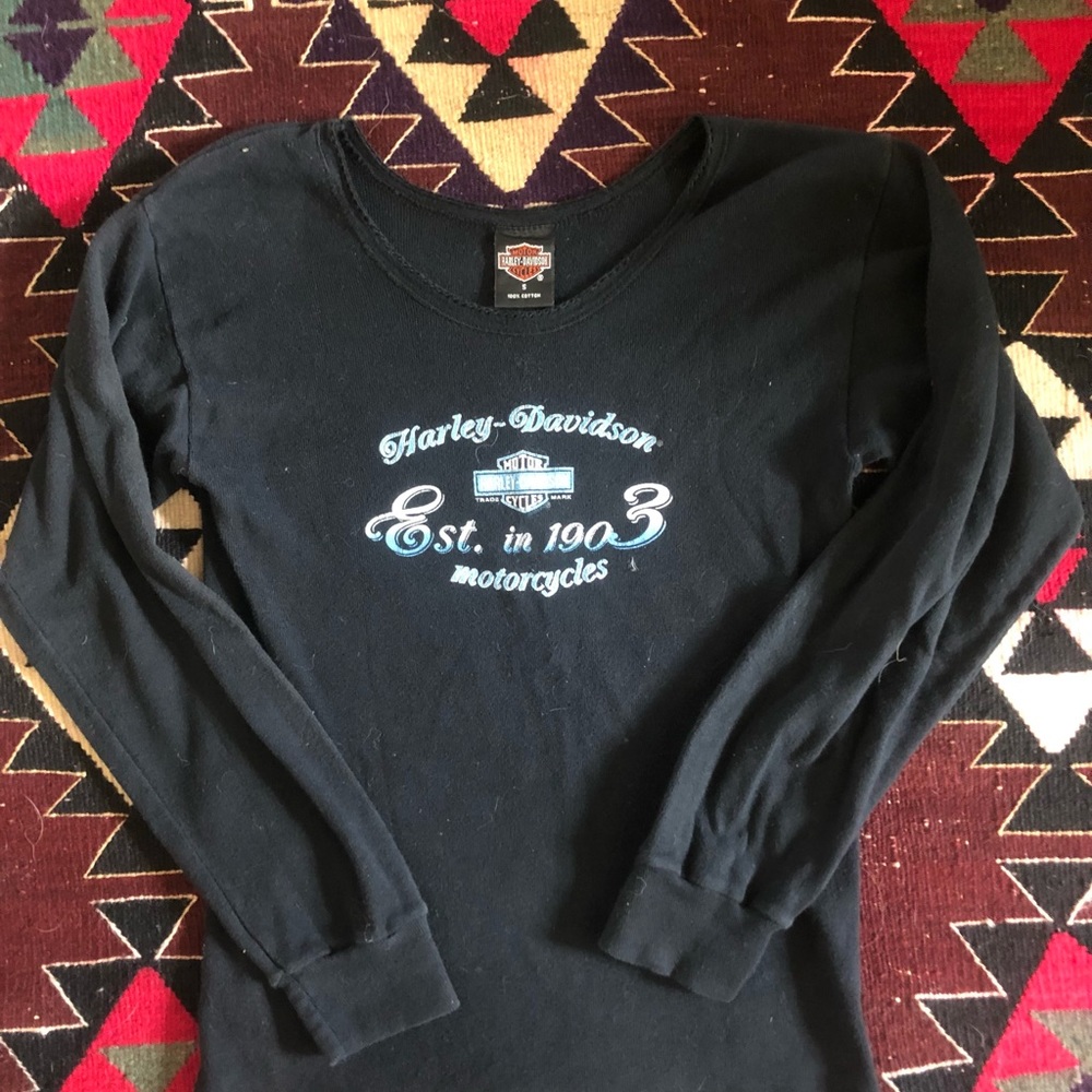 Vintage Long Sleeve Harley Davidson Shirt
